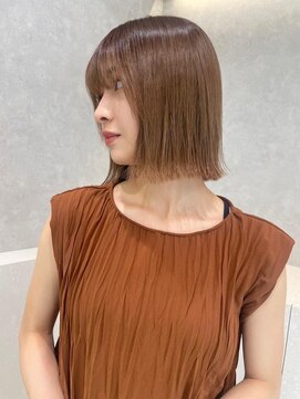 アッシュ 笹塚店(Ash) グレーベージュ/斜めバング/フレンチガーリー/ネイビー[笹塚]