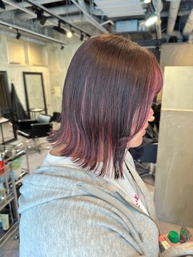 オルロバイイザ(ORLO by IZA) ◎ピンク×ベージュのインナーカラー