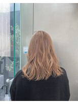 シェリ ヘアデザイン(CHERIE hair design)&nbsp;福岡 ブリーチ ベージュ グレージュ ダブルカラー ハイライト