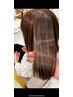 ポイントハイライト＋メテオカラー＋カット ￥18150~