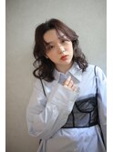 大人カジュアルなウェーブミディ