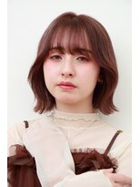 ソレイユトウキョウシブヤ(SOLEIL TOKYO shibuya)&nbsp;ボブ前髪ありくびれ外ハネボブラベンダーベージュカラー