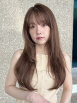 ローネス ギンザ(LONESS ginza)&nbsp;レイヤーカット/小顔カット/くすみベージュ/透明感カラー