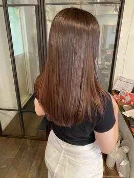 ニーニャ(NINa)の写真/【枠限定/電話予約】3時間付きっ切り確保◎素髪風の縮毛矯正髪質改善【西宮北口/NINa】
