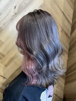 アース 岩槻店(HAIR&MAKE EARTH)&nbsp;パステルピンクインナーカラー