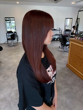 ナンバー(number+) 20代30代艶髪レッドカラー