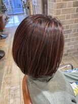 ネオリーブエム(Neolive em;)&nbsp;ブリーチありハイライト　ピンクベージュ