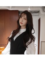 オーパスバイアンブルリュクス 池袋(Opus by ambleluxe)&nbsp;ミディアムレイヤー　チョコレートブラウン　シルバーベージュ