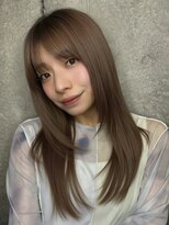 クーエフー(coo et fuu) 30代40代髪質改善ココアブラウン艶感ストレート透明感赤み消し