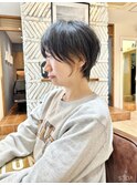 マッシュショート/インナーカラー/ショートボブ/マッシュウルフ