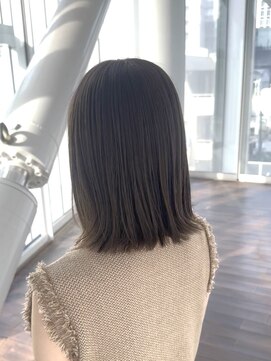 ザックラフィネ(ZACC raffine) 外ハネボブ/ミルクティーベージュ/ワンカラー