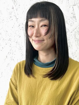 ザヘアメイクシェア(THE -HAIR MAKE SHARE-) ひとクセが私らしい。アクセントカラーミディアム