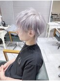 束感メンズウルフ/ホワイトシルバー