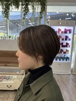 エルズ 大宮店(ailes)&nbsp;大宮/ミルクティーブロンド/ダークブルー/デジタルパーマ