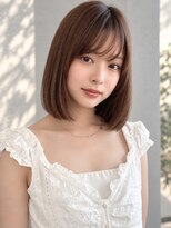 シー バイ ロンド 新宿(Sea by Lond)&nbsp;ワンホンレイヤ ー×ダークブルー[デジタルパーマ/ボブ/韓国]