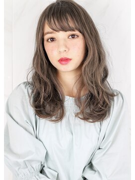 ヘアサロン ガリカ 表参道(hair salon Gallica) 『 ミルクティーグレージュ ＆ 毛束感 』オン眉 セミウェット☆