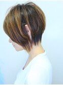 【morio池袋】2018年秋冬流行る大人可愛い前下がりショート♪