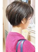 【津賀雅也】大人可愛い小顔ショートヘア　丸顔