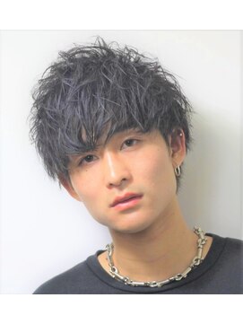 メンズフィール 南森町(MENS FEEL) ニュアンスマッシュウルフ☆ソフトツイストスパイラルパーマ