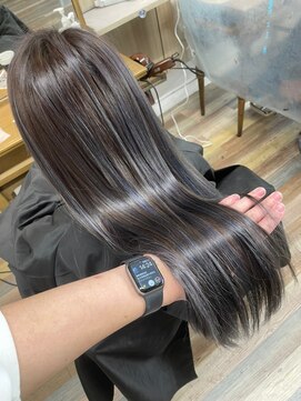 ライズ バイ レボ 柏店(RISE by REVO) ボブ/カーキグレージュ/大人かわいい/フェザーバング