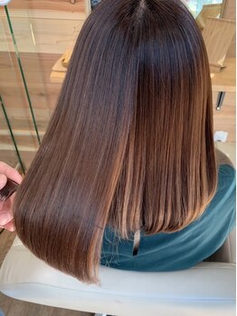 ヘアー ジップ(hair Zip)の写真/【カラー×新しい髪質改善】アメイジングリラクサー導入サロン☆色っぽヘアーには"艶"がマスト。