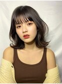 『noah ecle仲村』韓国風ニュアンスカラーくびれ外ハネボブ♪