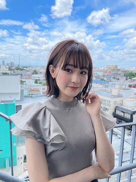 ディアローグ 瑞江南口店 切りっぱなしダークグレージュ