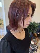 ラグ バイ シゲルカットクラブ 神田久志本店(lag)&nbsp;大人可愛いレイヤーボブカシスピンク