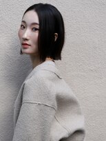 デイジー インデックスヘア 大島店(DAISY index hair)&nbsp;黒髪ボブ×内巻きボブ×ワンカールボブ　20代30代40代　m04