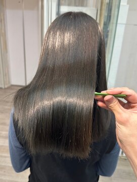 ナンバー アンフィール 渋谷(N° anfeel) 韓国シンプルストレートフルバング似合わせカットイメチェン渋谷