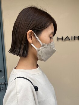 ヤヨイヘアー(YAYOI HAIR)の写真/【理想の骨格へ☆カット技術で変わる！】髪質に合わせた毛量調整でナチュラルで上品な小顔美人になれる♪