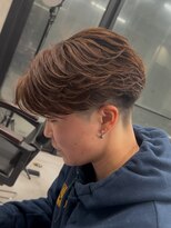 イーラ(era)&nbsp;フェザーパーマ　ツイストスパイラル眉カットメンズパーマ