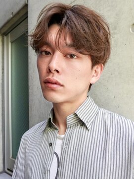 ミラバイグリーン(Mira by green) フェザーショート/ニュアンスパーマ/メンズカット