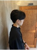センターパート　カルマパーマ　ニュアンスパーマ