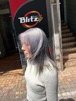 ワンズクロエ 原宿店(ONE's Chloe)&nbsp;くびれヘアアプリコットオレンジハイライトカラーくすみベージュ