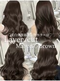 韓国艶髪◇美白見え透明感マロンブラウンカラー/マロンベージュ
