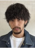 渋谷大人ビジネスマンツイストスパイラルパーマメンズカット30