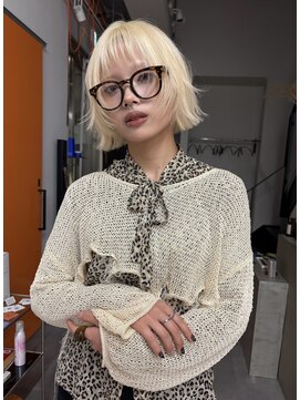 シティ(sity.) 天神　ブリーチカラー　顔まわりレイヤー　レイヤーカット