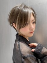 ハルキミナト ジャパン ヨコハマ(HARUKI MINATO japan YOKOHAMA)&nbsp;大人ショート/縮毛矯正/学割U24/ブルーカラー/くすみベージュ