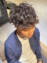 カインド 南青山(hair&make up KIND) 大人ショート 縦落ちパーマ 30代メンズヘア ケアパーマ 南青山