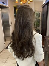 ナナナパレナ 梅田店(nanana parena)&nbsp;大人かわいいベージュ×くすみ髪質改善透明感カラー