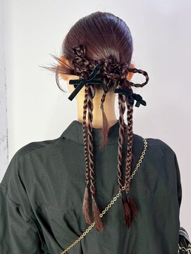 アルバム 新宿(ALBUM SHINJUKU) ロングおくれ毛顔周りレイヤー韓国ヘア_ba571273