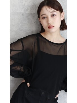 ルー ハナレ(Luu HANARE) ぱつっとボブ/透明感カラー/暖色カラー/髪質改善/神戸/岡本