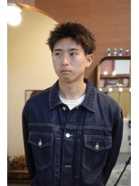 エディ(Edy)&nbsp;メンズスパイキーショート刈り上げツイストピンパーマ眉毛カット