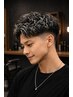 【全員】あま市ホワイトメッシュ+メンズカット〔ブリーチ込/立体感〕￥24,200