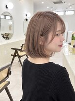 モト 船橋(moto)&nbsp;ピンクベージュ丸みボブ