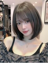 ロッソ 大橋店(Rosso) 柔らかブラウンのさらつやボブ【大橋】
