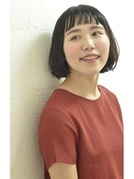 コイ(coii) 【coii】ダークアッシュの切りっぱなしボブ