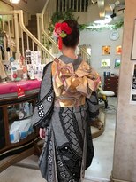 美容室 ティンカーベル&nbsp;夜会巻き