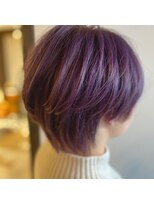 ヘアドゥーレディバグ 大和八木店(HAIR DO LADY BUG)&nbsp;ショートボブ / ボブショート / パープルカラー